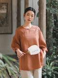 リリアナの華麗な刺繍入りチャイナドレストップス