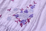 翡翠の輝く刺繍ドレス
