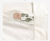 リースの美しい刺繍入りチャイナドレストップス