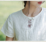 エマーソン パーフェクト 刺繍入り チャイナブラウス