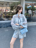 ラモナ ブラック ゆったりフィット チャイナドレス ツーピースセット